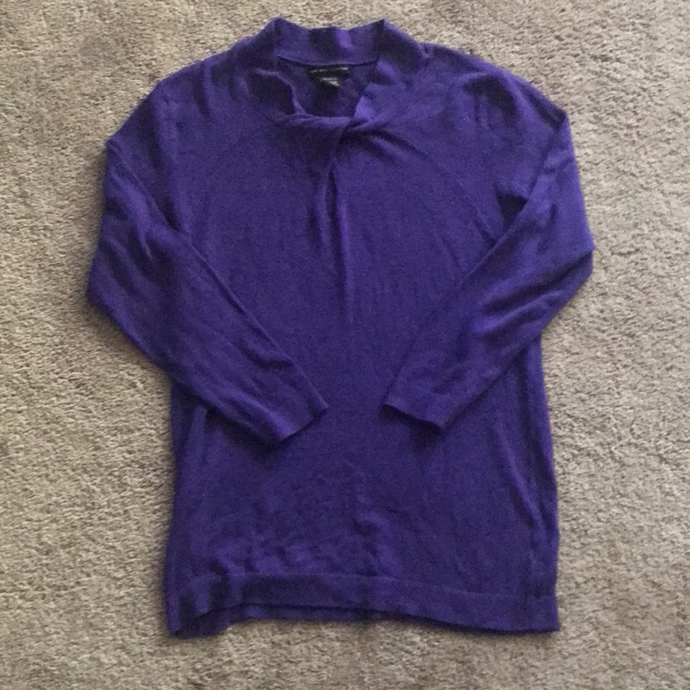 Purple New York & Co long sleeve sweater size medium (10)